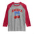 America Cherry Coquette Bow Raglan Shirt 4th of July Patriotic - Wonder Print Shop
