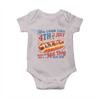 You Look Like 4th of July Hot Dog Baby Onesie Funny Patriotic Food Meme - Wonder Print Shop