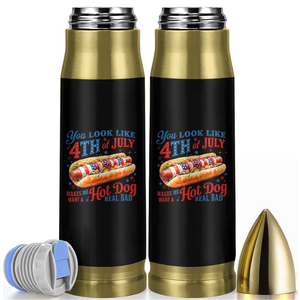 You Look Like 4th of July Hot Dog Bullet Tumbler Funny Patriotic Food Meme - Wonder Print Shop