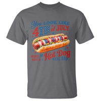 You Look Like 4th of July Hot Dog T Shirt Funny Patriotic Food Meme - Wonder Print Shop