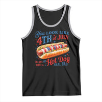 You Look Like 4th of July Hot Dog Tank Top Funny Patriotic Food Meme - Wonder Print Shop