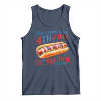 You Look Like 4th of July Hot Dog Tank Top Funny Patriotic Food Meme - Wonder Print Shop