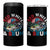 Funny Fishing 4 in 1 Can Cooler Tumbler Red White Bruh Fisherman Gift American Flag - Wonder Print Shop