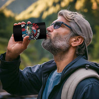 Funny Fishing 4 in 1 Can Cooler Tumbler Red White Bruh Fisherman Gift American Flag - Wonder Print Shop