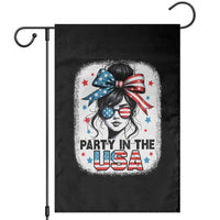 Party In USA Girls 4th of July Garden Flag Messy Bun USA - Wonder Print Shop