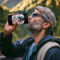 Party In USA Girls 4th of July 4 in 1 Can Cooler Tumbler Messy Bun USA - Wonder Print Shop