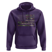 Husband Daddy Protector Hero Hoodie Camo American Flag Fathers Day Gifts For Husband Hubby Dad