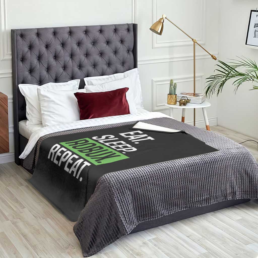Eat Sleep Roblox Repeat Throw Blanket Funny Video Game Lovers Gamers