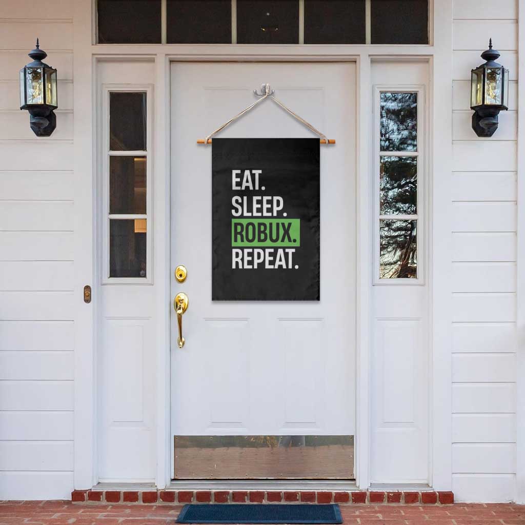 Eat Sleep Roblox Repeat Garden Flag Funny Video Game Lovers Gamers