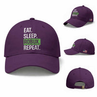 Eat Sleep Roblox Repeat Baseball Cap Funny Video Game Lovers Gamers
