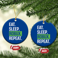 Eat Sleep Roblox Repeat Ceramic Ornament Funny Video Game Lovers Gamers