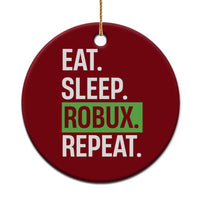 Eat Sleep Roblox Repeat Ceramic Ornament Funny Video Game Lovers Gamers