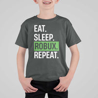Eat Sleep Roblox Repeat T Shirt For Kid Funny Video Game Lovers Gamers