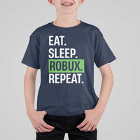 Eat Sleep Roblox Repeat T Shirt For Kid Funny Video Game Lovers Gamers