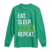 Eat Sleep Roblox Repeat Long Sleeve Shirt Funny Video Game Lovers Gamers