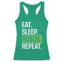 Eat Sleep Roblox Repeat Racerback Tank Top Funny Video Game Lovers Gamers
