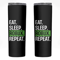 Eat Sleep Roblox Repeat Skinny Tumbler Funny Video Game Lovers Gamers
