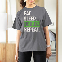 Eat Sleep Roblox Repeat T Shirt For Women Funny Video Game Lovers Gamers