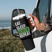 Eat Sleep Roblox Repeat Tumbler With Handle Funny Video Game Lovers Gamers