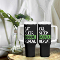 Eat Sleep Roblox Repeat Tumbler With Handle Funny Video Game Lovers Gamers