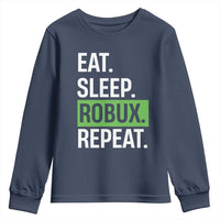 Eat Sleep Roblox Repeat Youth Sweatshirt Funny Video Game Lovers Gamers