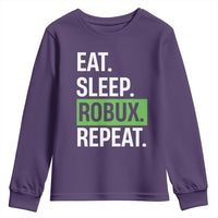Eat Sleep Roblox Repeat Youth Sweatshirt Funny Video Game Lovers Gamers