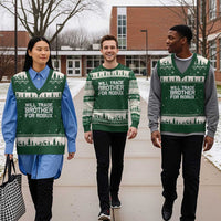 Will Trade Brother For Robux V-Neck Knit Sweater Vest Funny Sibling Video Game Lovers Gamers