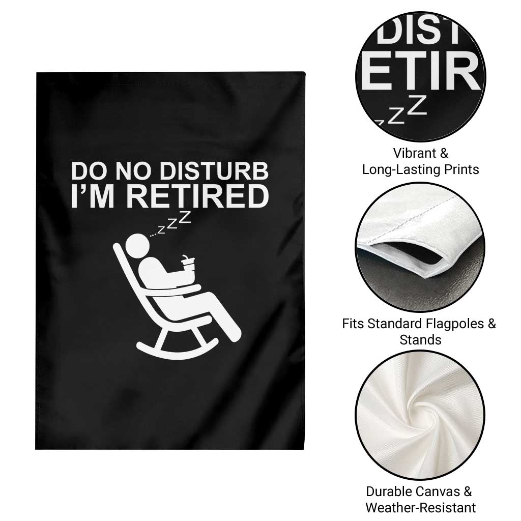 Retirement Gifts For Men Garden Flag Do Not Disturb Im Retired