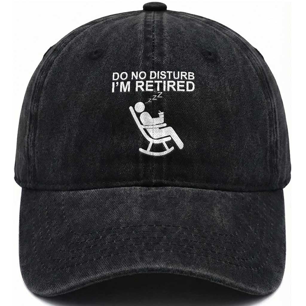 Retirement Gifts For Men Washed Cotton Baseball Cap Do Not Disturb Im Retired