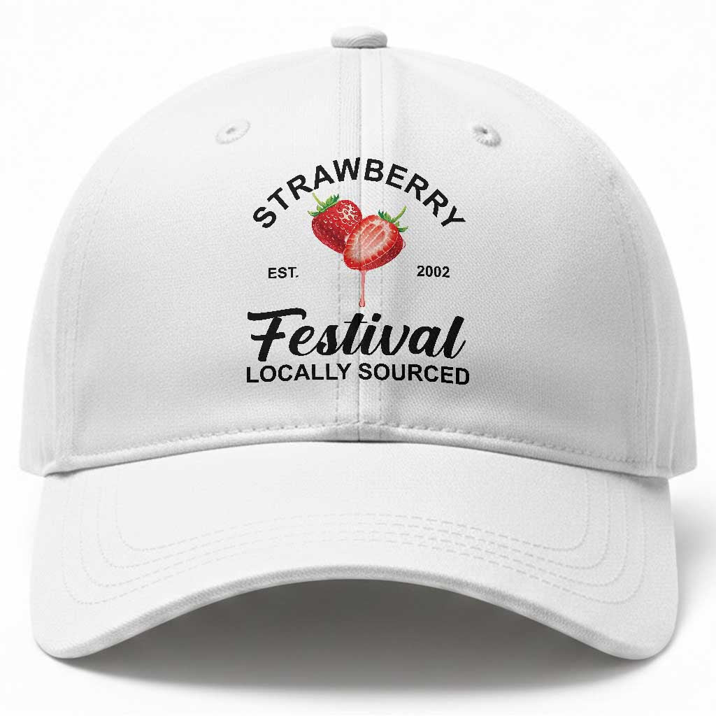 Strawberry Vintage Baseball Cap Summer Fruit Strawberry Festival Cottagecore