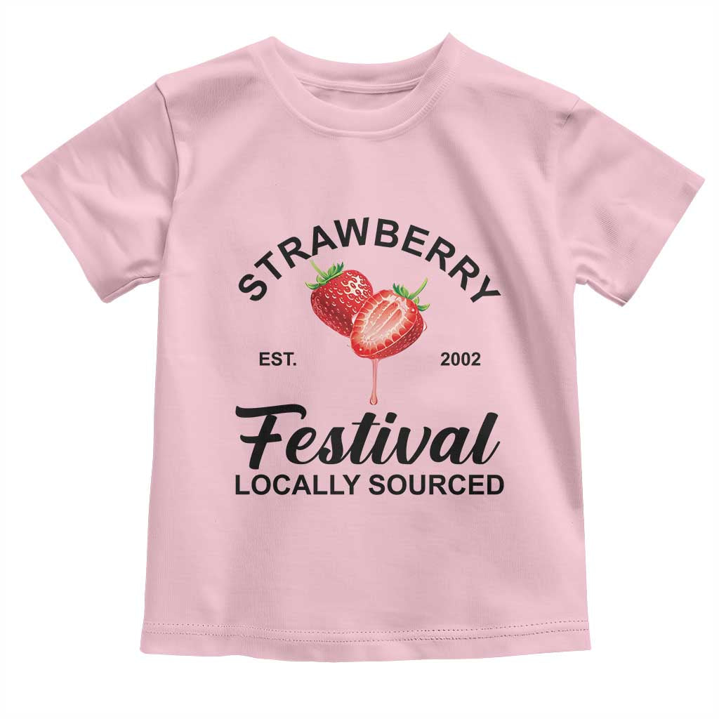 Strawberry Vintage Toddler T Shirt Summer Fruit Strawberry Festival Cottagecore