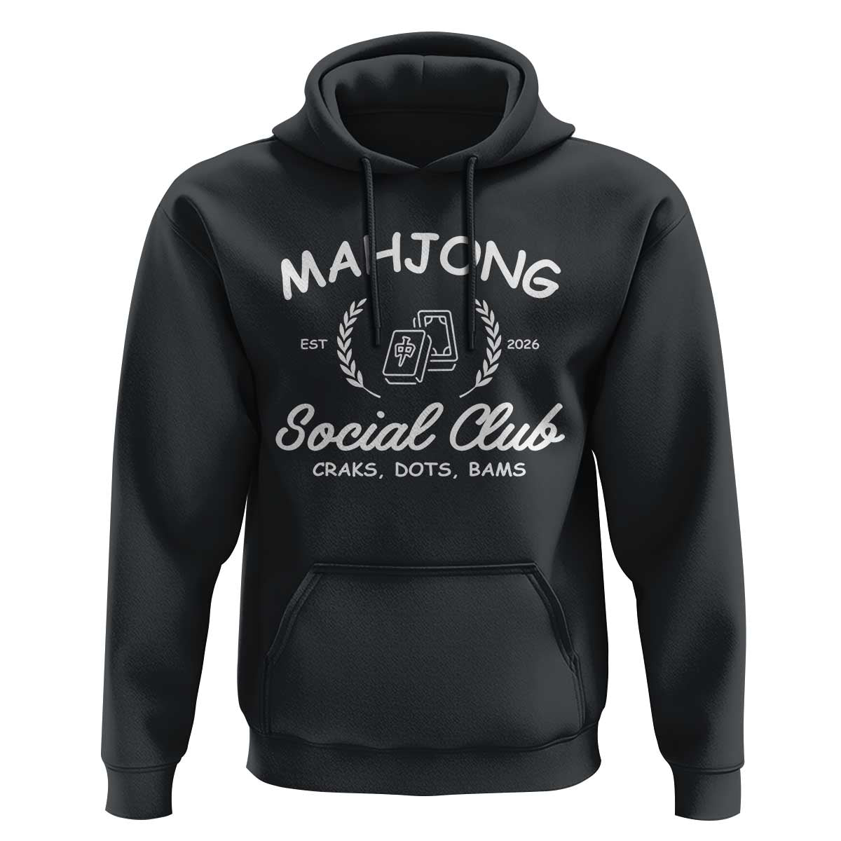 Funny Mahjong Social Club Hoodie Craks Dots Bams Mahjong Player Game Lovers