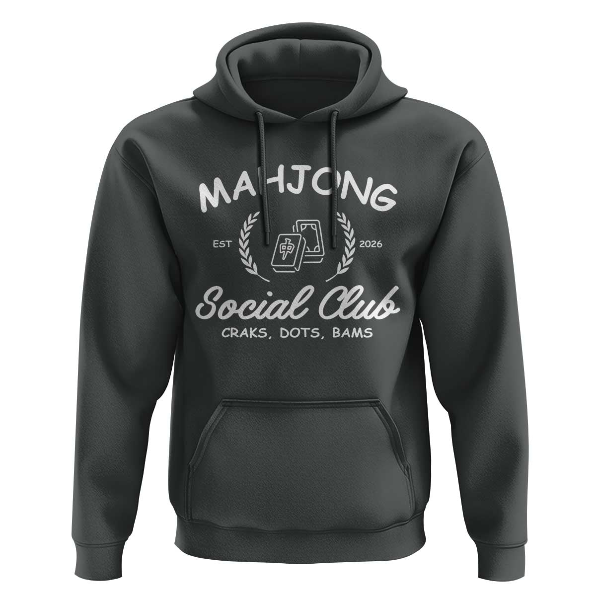 Funny Mahjong Social Club Hoodie Craks Dots Bams Mahjong Player Game Lovers