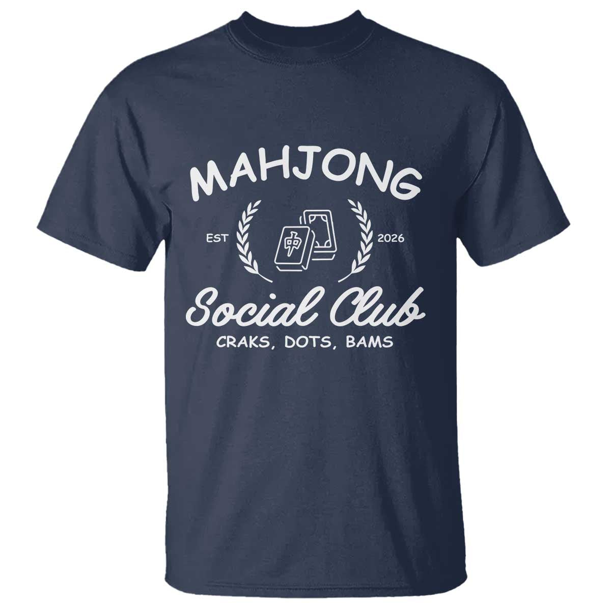 Funny Mahjong Social Club T Shirt Craks Dots Bams Mahjong Player Game Lovers