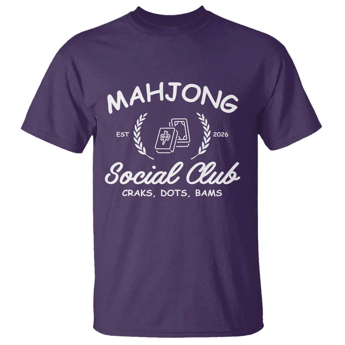 Funny Mahjong Social Club T Shirt Craks Dots Bams Mahjong Player Game Lovers