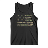 Promoted To Grandpa Est. 2026 Tank Top Retro Camo American Flag - Wonder Print Shop