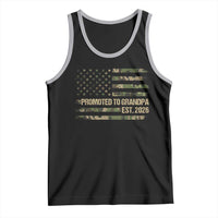 Promoted To Grandpa Est. 2026 Tank Top Retro Camo American Flag - Wonder Print Shop