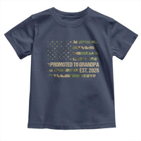 Promoted To Grandpa Est. 2026 Toddler T Shirt Retro Camo American Flag - Wonder Print Shop