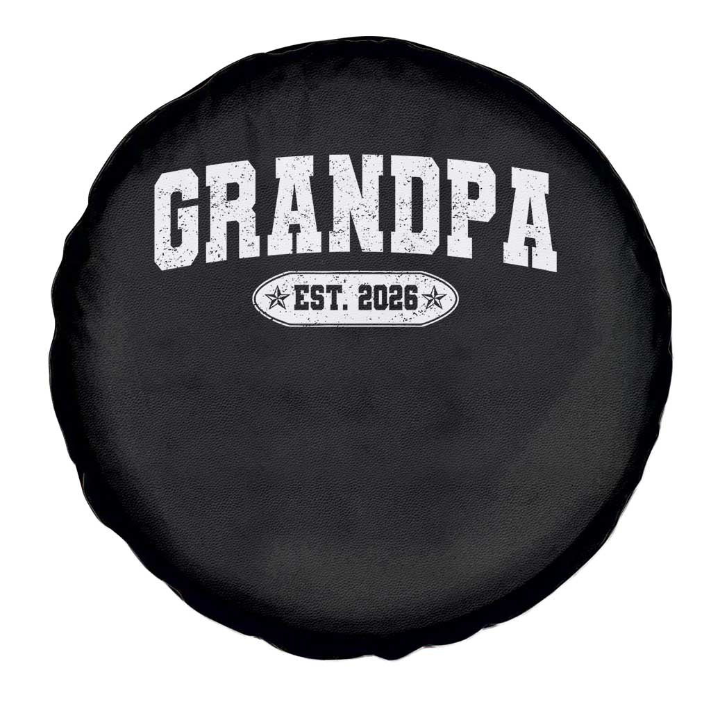 Grandpa Est 2026 Spare Tire Cover Promoted To Grandpa Paternity Fathers Day - Wonder Print Shop