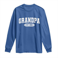 Grandpa Est 2026 Long Sleeve Shirt Promoted To Grandpa Paternity Fathers Day - Wonder Print Shop