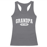 Grandpa Est 2026 Racerback Tank Top Promoted To Grandpa Paternity Fathers Day - Wonder Print Shop