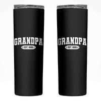 Grandpa Est 2026 Skinny Tumbler Promoted To Grandpa Paternity Fathers Day - Wonder Print Shop