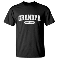 Grandpa Est 2026 T Shirt Promoted To Grandpa Paternity Fathers Day - Wonder Print Shop