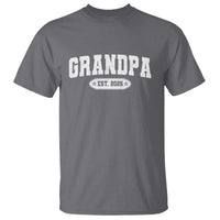 Grandpa Est 2026 T Shirt Promoted To Grandpa Paternity Fathers Day - Wonder Print Shop