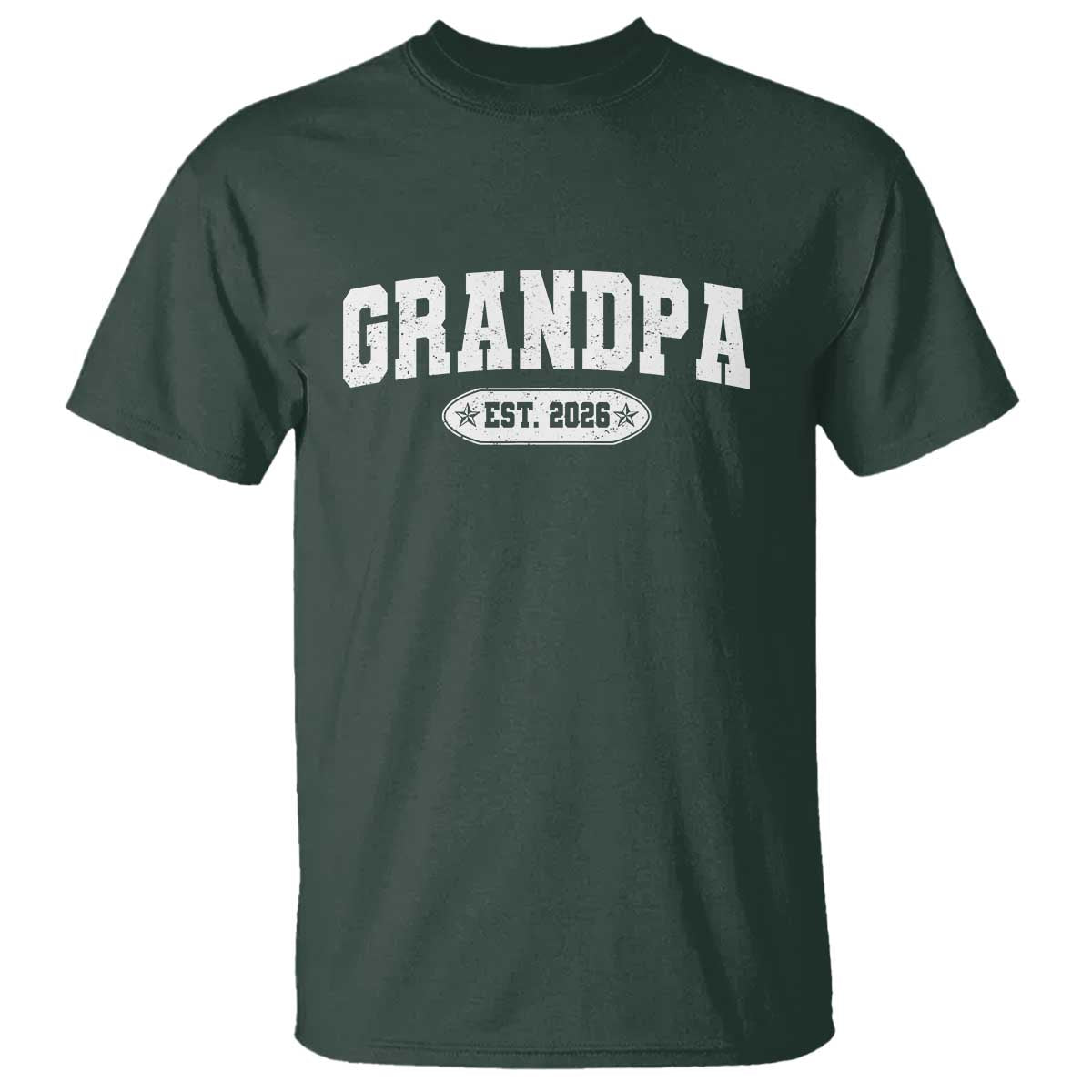 Grandpa Est 2026 T Shirt Promoted To Grandpa Paternity Fathers Day - Wonder Print Shop