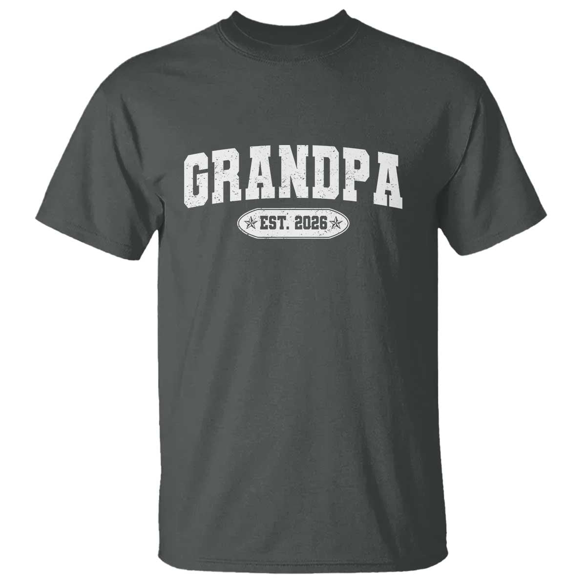 Grandpa Est 2026 T Shirt Promoted To Grandpa Paternity Fathers Day - Wonder Print Shop
