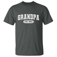 Grandpa Est 2026 T Shirt Promoted To Grandpa Paternity Fathers Day - Wonder Print Shop