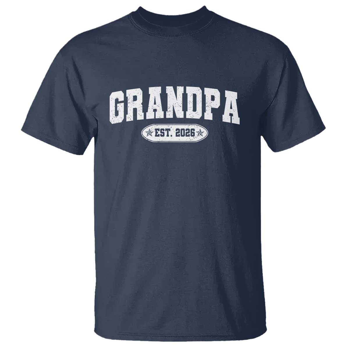 Grandpa Est 2026 T Shirt Promoted To Grandpa Paternity Fathers Day - Wonder Print Shop