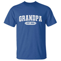 Grandpa Est 2026 T Shirt Promoted To Grandpa Paternity Fathers Day - Wonder Print Shop