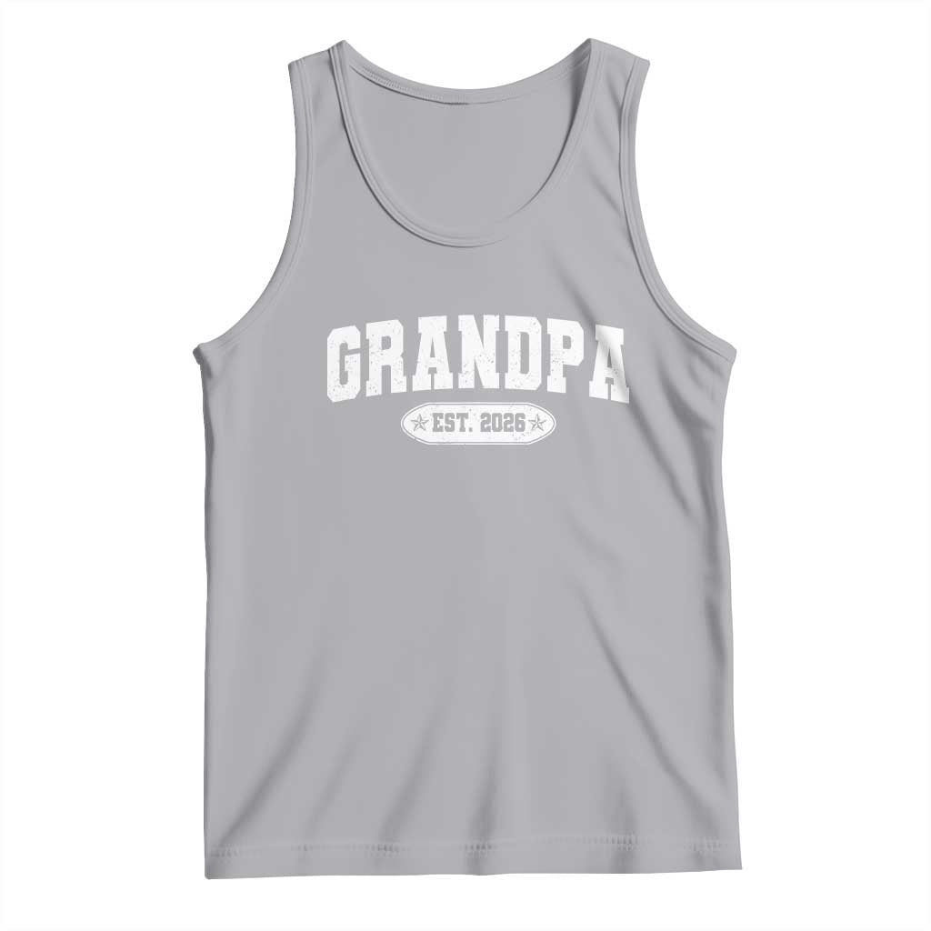 Grandpa Est 2026 Tank Top Promoted To Grandpa Paternity Fathers Day - Wonder Print Shop